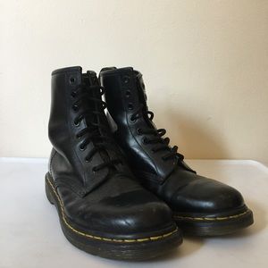 Used black Dr. Martens boots